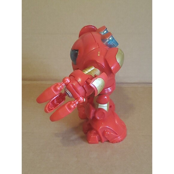 Playskool Marvel Super Hero Hulk Buster Armor Spinning Fist & Ironman Action - Picture 2 of 12